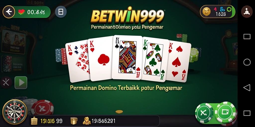 Tampilan menarik dari gameplay Domino di BETWIN999.
