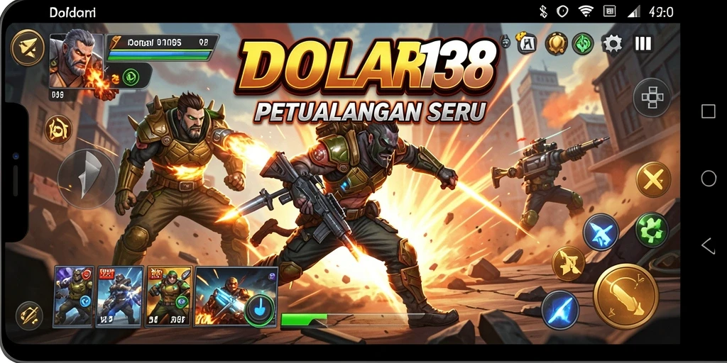 Screenshot gameplay seru dalam DOLAR138 dengan pertempuran yang dinamis.