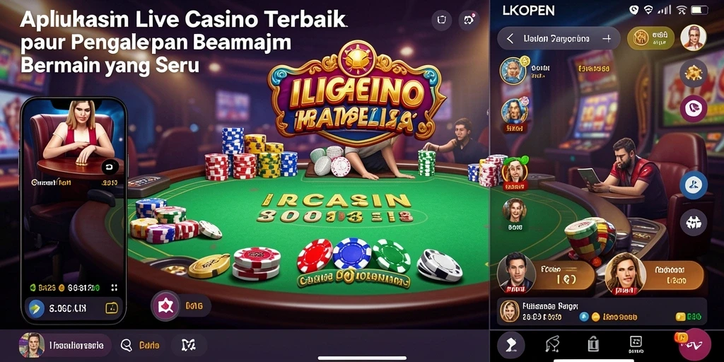 Tampilan seru gameplay Live Casino di LKOPEN dengan dealer langsung.