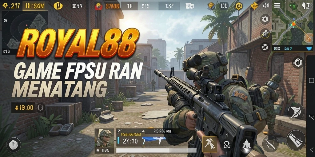 Gameplay intens dan seru di ROYAL88 dengan berbagai senjata.